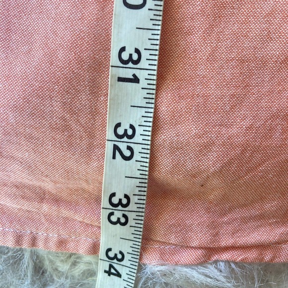 Mens Chaps Easy Care Long Sleeve Coral Button Front Shirt Size XXL 2XL Preppy - Picture 8 of 9